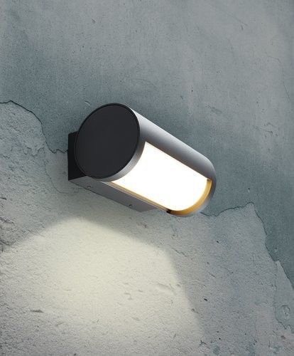 Heitronic 500739 Wandleuchte Timor, 13 W, 3000 K, IP65, Leuchteinheit schwenkbar,anthrazit