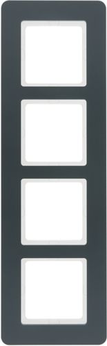 Berker 10146186 Rahmen 4-fach, Q.7, anthrazit samt