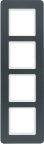 Berker 10146186 Rahmen 4-fach, Q.7, anthrazit samt