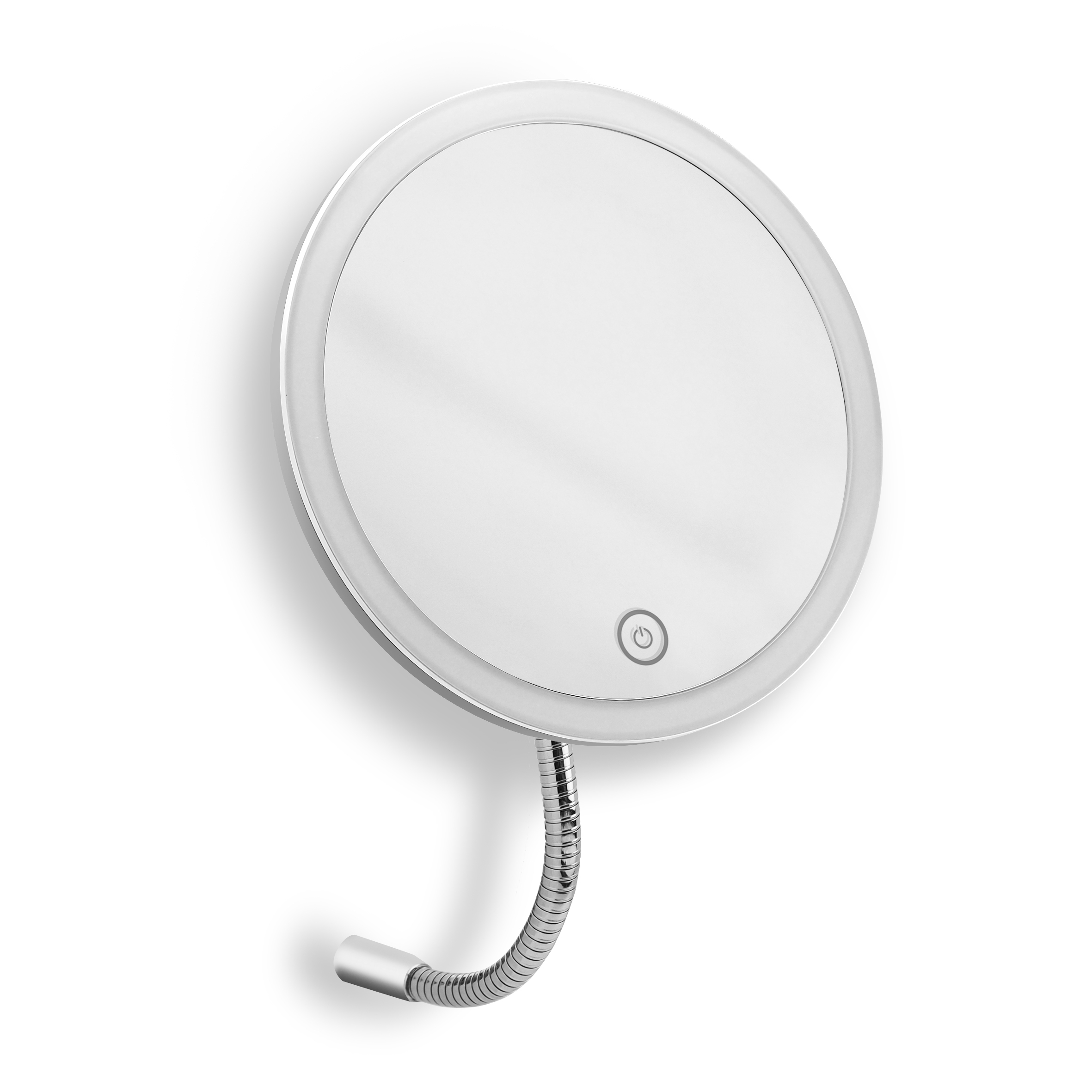 qles KSP0110 Kosmetikspiegel Silber mit Flexarm, für Merten D-Life/System-M, Chrom