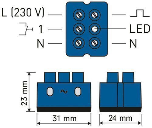 digitalSTROM BL-KM200 Heizung / Klima Blaue Klemme M
