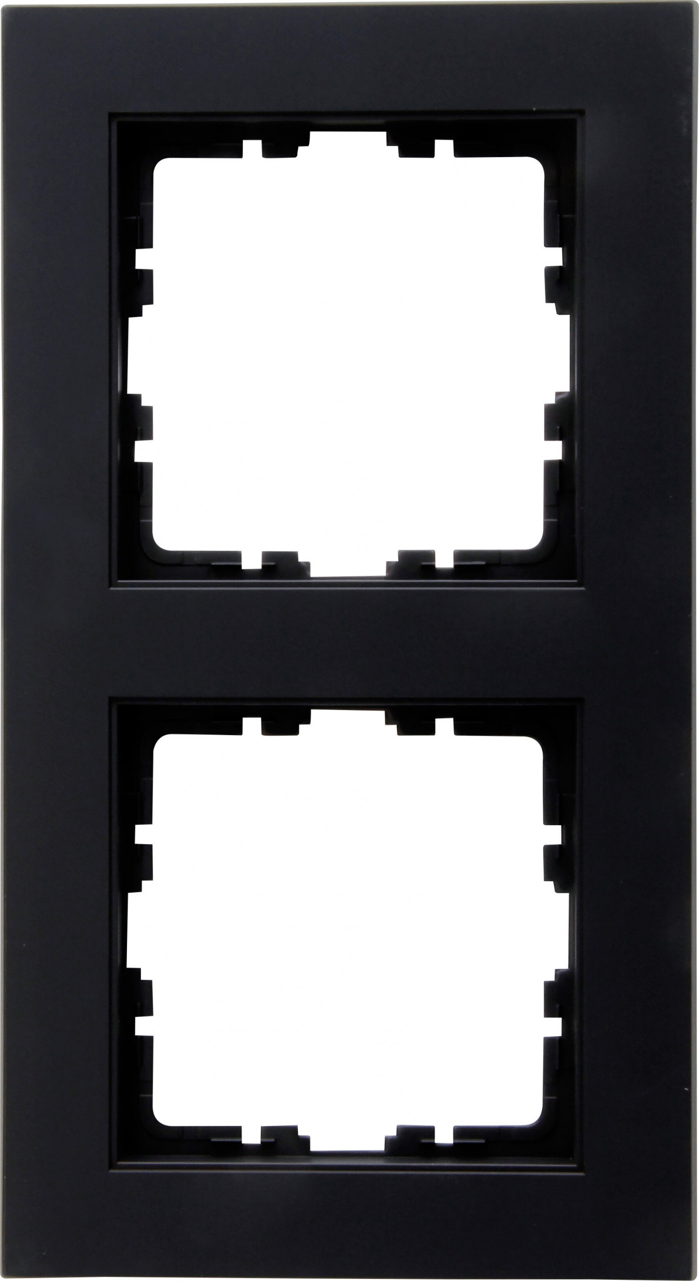 Kopp 402650007 HK07 - Abdeckrahmen 2-fach, Farbe: schwarz matt