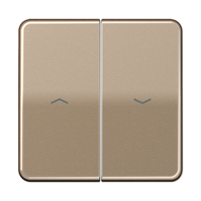 Jung CD595PGB Wippe, mit Pfeilsymbolen, Aluminium eloxiert, Serie CD, gold-bronze