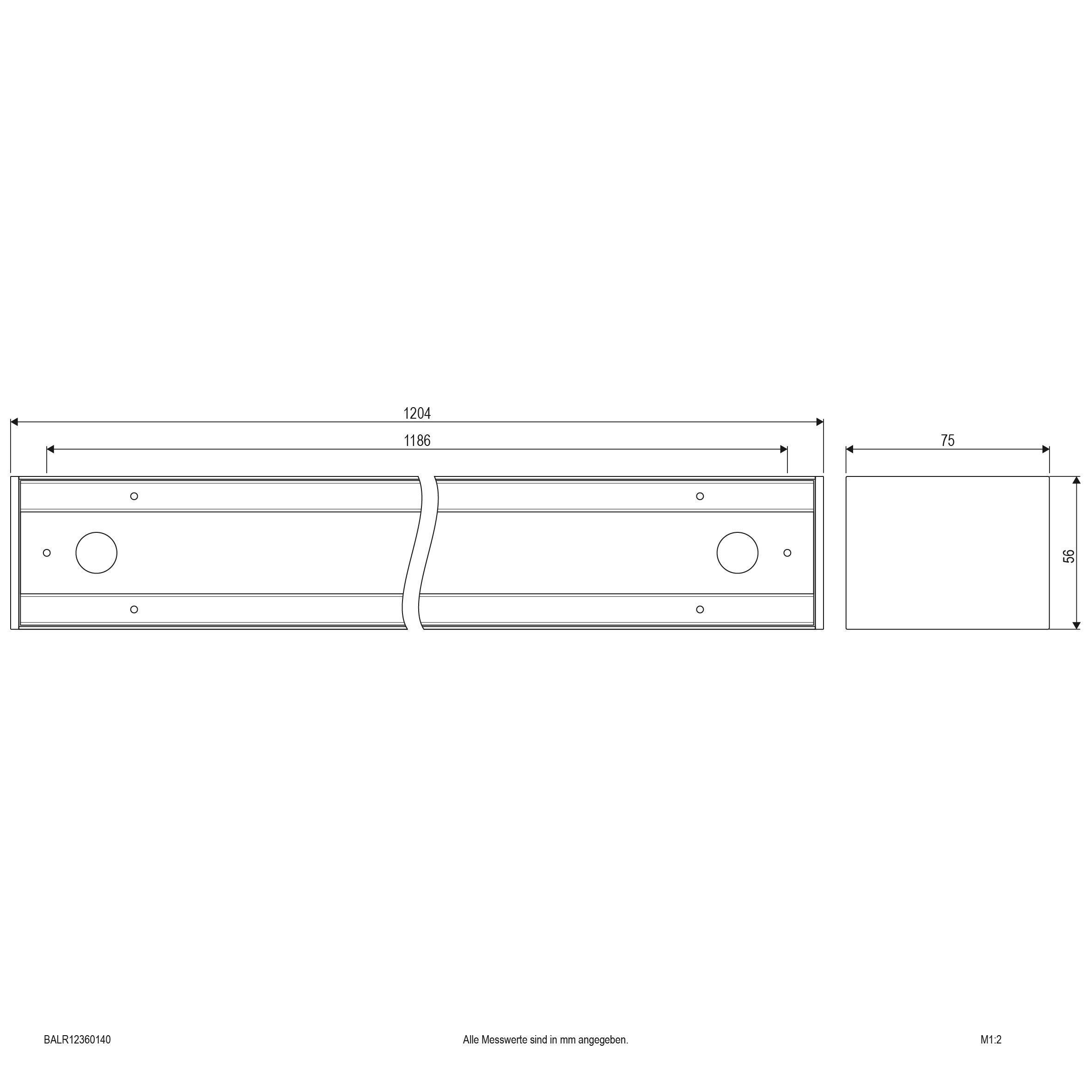EVN BALR12360140 LED Anbaulichtleiste 4000K, 3825lm