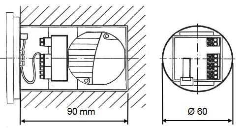 Lunos 040113 Smart Comfort-Steuerung 5/SC-FT für e², ego, RA15-60 inkl. Bedienteil, Feuchte-/Frostschutz, Netzteil erforderlich
