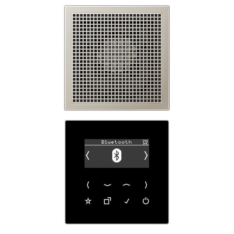 Jung DABES1BT Smart Radio DAB+ Bluetooth®, Set Mono, Serie LS, Edelstahl