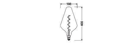 Ledvance 4058075761018 Vintage 1906® LED AW188, 300 °, 4 W, 818, 140 lm, E27, dimmbar