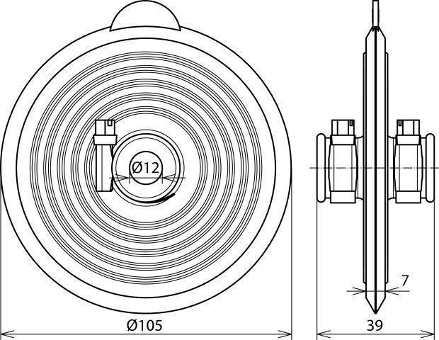 Dehn + Söhne 478 598 Dichtmanschette für Anschlussfahne