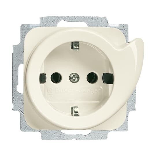 Busch-Jaeger 20 EUCDR-212 Schutzkontakt-Steckdose Safety+, Busch-Servicesteckdose®, weiß glänzend, Busch-Duro 2000 SI