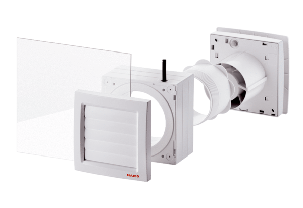 Maico FE 100/1 AP Fenstereinbausatz mit selbsttätiger Außenklappe, für ECA100 Ipro