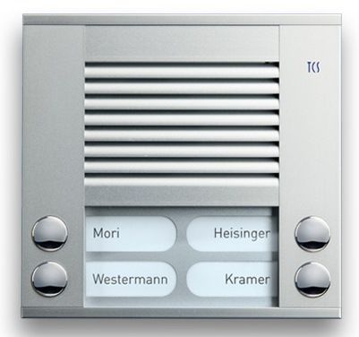 TCS PES04-EN/04 Außenstation Sprechanlage Aufputz für 4 WE