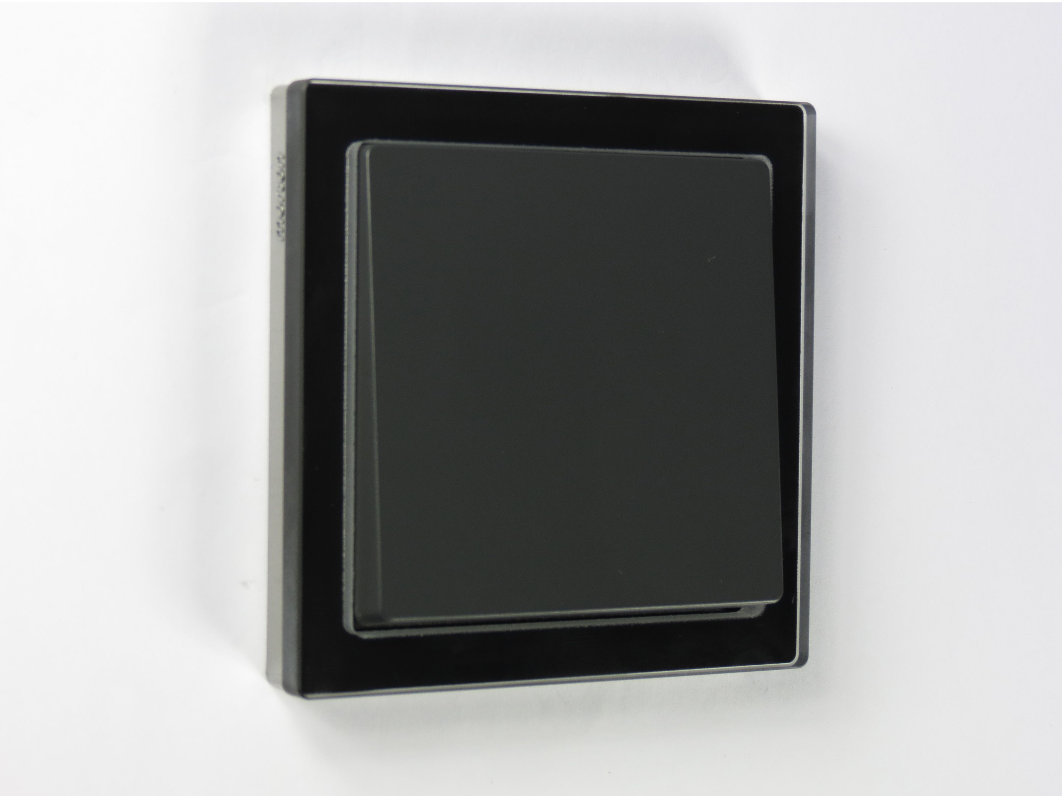 Merten MEG4010-6503 Glas Rahmen 1-fach, D-Life, Onyxschwarz