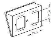 Gira 003900 Einsatz für Modular Jack/ Western Technik AMP, 2-fach