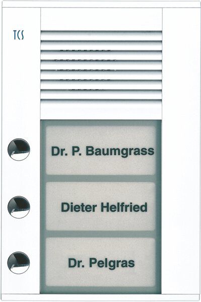 TCS PDS03-WS/04 Außenstation Sprechanlage Aufputz für 3 WE