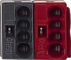 Merten 689701 Busanschlussklemme, rot/dunkelgrau