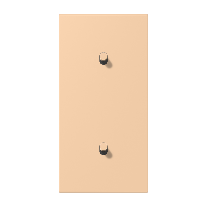 Jung LC12-20R0237 Abdeckung mit Kipphebel "Zylinder", 2 x 1 Kipphebel, senkrecht, terre sienne claire 31