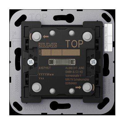 Jung A10711ST KNX Taster Standard 1-fach, F10, Secure, Serie AS/A