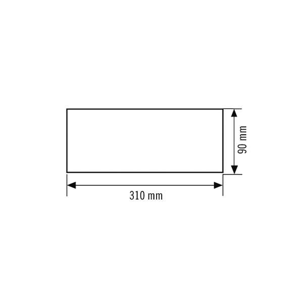 ESYLUX EN10077128 Piktogramm-Satz für Notleuchten Serie SLX 14 Flat