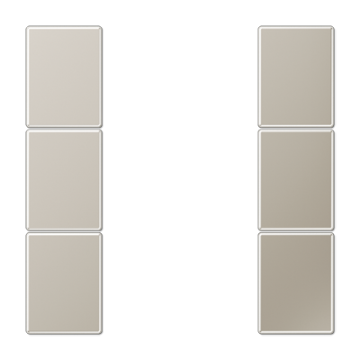 Jung ES2503TSA Tastensatz 3-fach, F50, Serie LS, Edelstahl