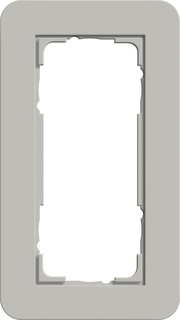 Gira 1002412 Rahmen 2-fach ohne Mittelsteg, E3 grau-reinweiß