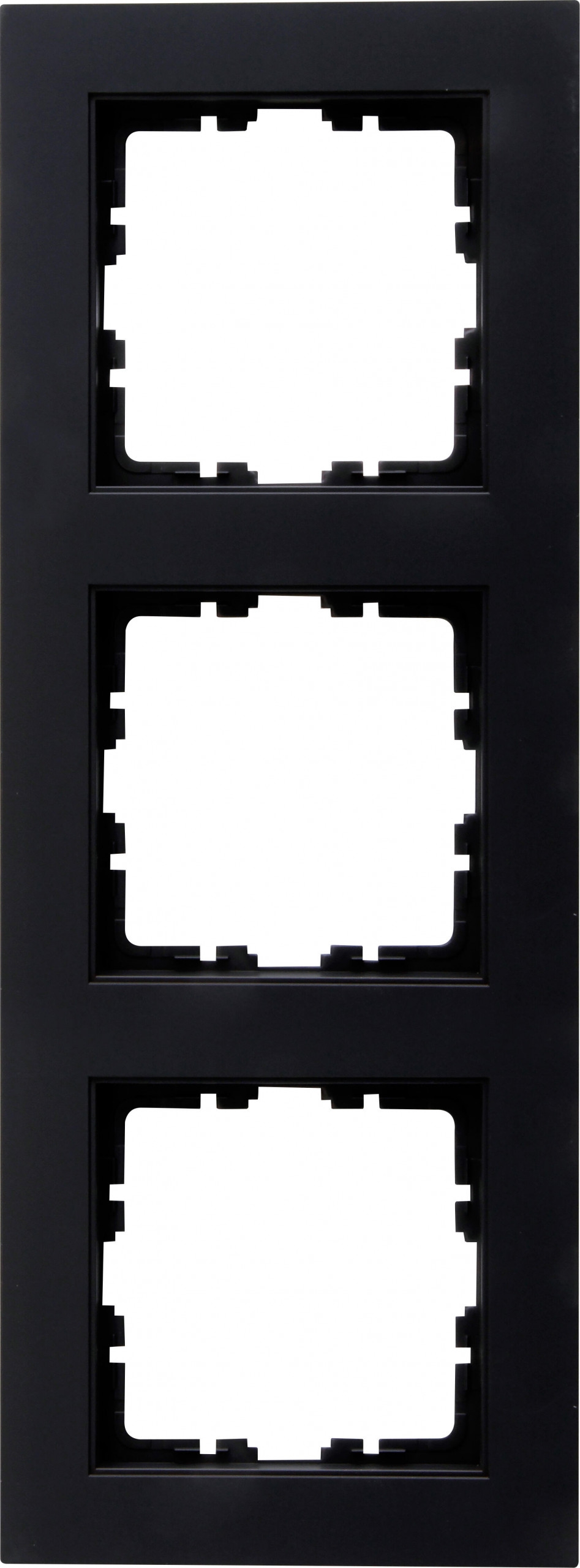 Kopp 402750000 HK07 - Abdeckrahmen 3-fach, Farbe: schwarz matt
