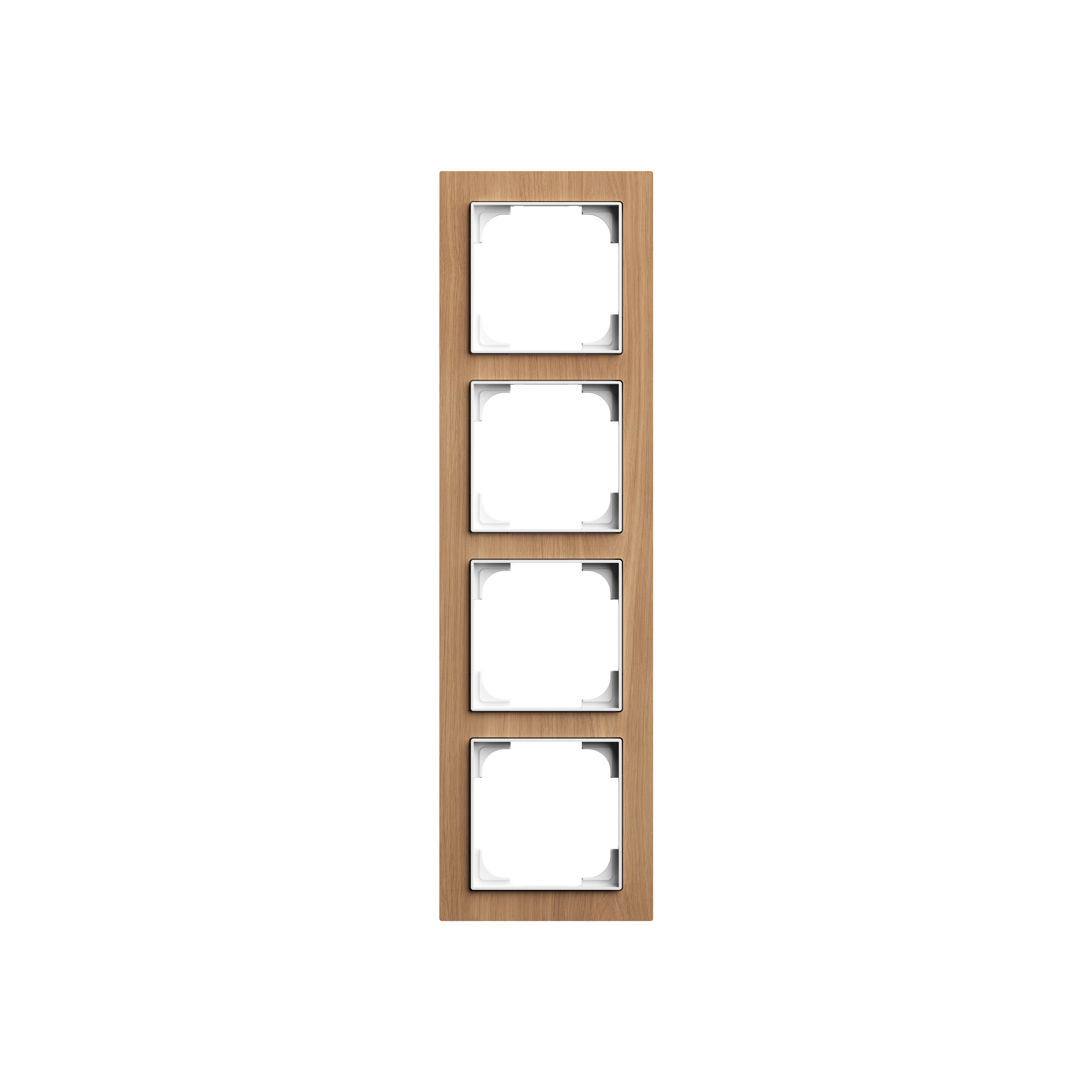 Busch-Jaeger 1724-4083 Abdeckrahmen 4-fach, Busch-art linear, holz eiche matt