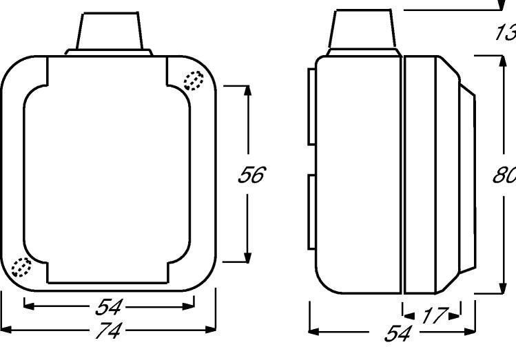 Busch-Jaeger 2300 EWSI Schutzkontakt-Steckdose,Aufputz IP44