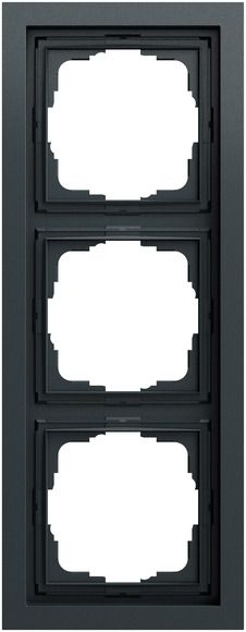 Gira 021373 Abdeckrahmen 3-fach, Gira F200, anthrazit (lackiert)