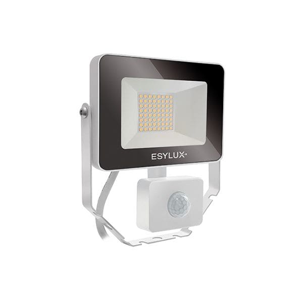 ESYLUX EL10810800 LED-Strahler mit Bewegungsmelder 3000 K, 10 W, Tiefe 58mm