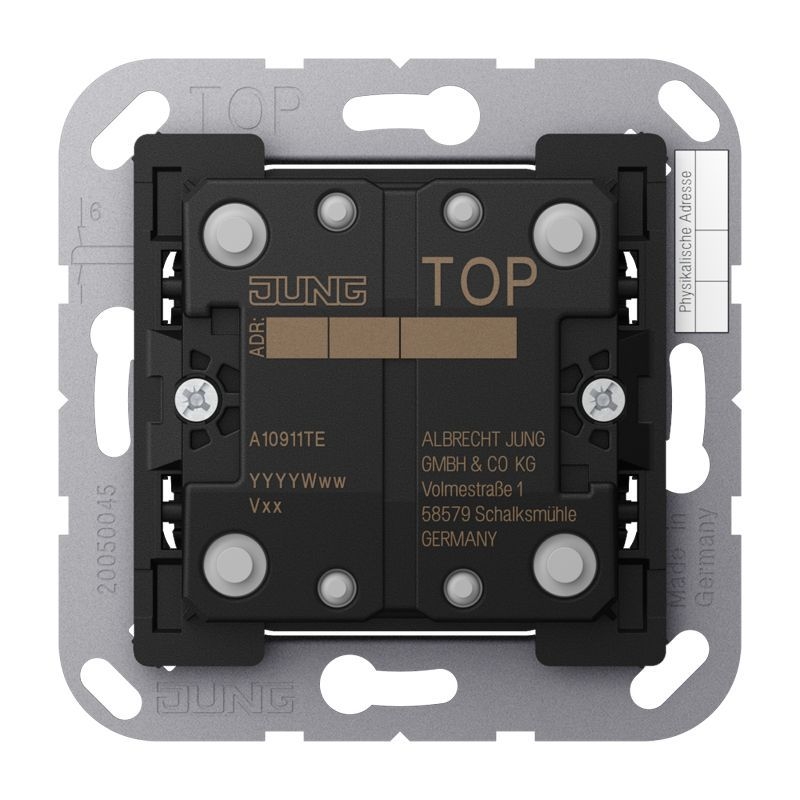 Jung A10911TE KNX Taster Erweiterung 1-fach 1-fach, F10, Serie AS/A