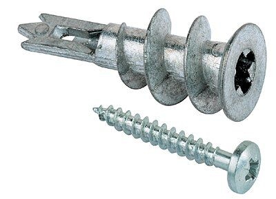 Fischer GKMS12 Metall-Gipskartond眉bel mit Schraube, 100 St.