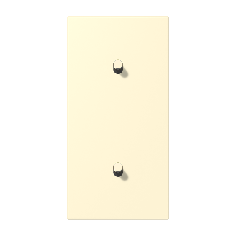 Jung LC12-20R0201 Abdeckung mit Kipphebel "Zylinder", 2 x 1 Kipphebel, senkrecht, blanc