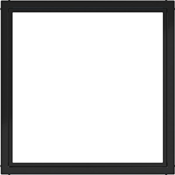Hager WAF7073BG Zwischenring für Zentralstück/-platte 50 x 50 mm, A.x/C.x, nachtschwarz glänzend