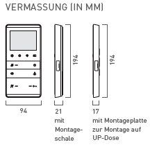 TCS IVW5110-0145 Video-Innenstation TASTA