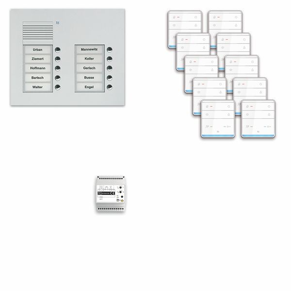 TCS PPUF10/2-EN/01 Audio-Außenstation, Serie PUK, zweispaltig mit Freisprecher TASTA Audio 10 WE