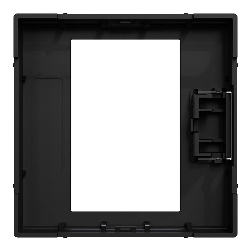 Merten MEG5775-0403 Zentralplatte für Universal Temperaturregler-Einsatz mit Touch-Display, System M, schwarz matt