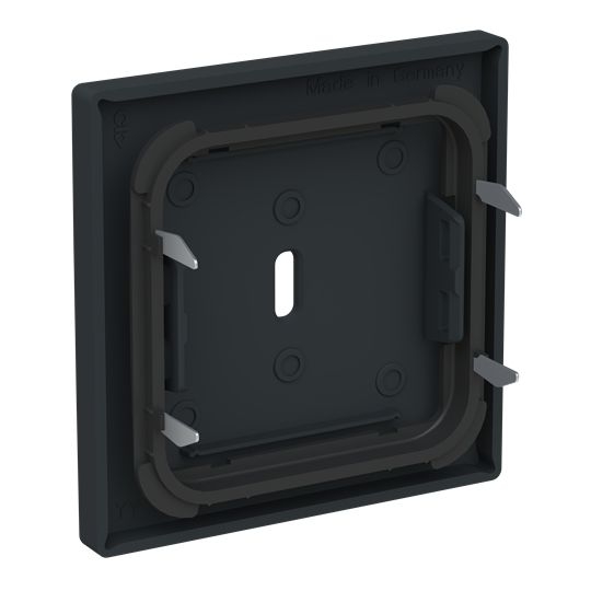 Busch-Jaeger 6479-81 Zentralscheibe für USB Ladestation 1-fach mit USB-C-Anschluss, Plattform 63, anthrazit glänzend