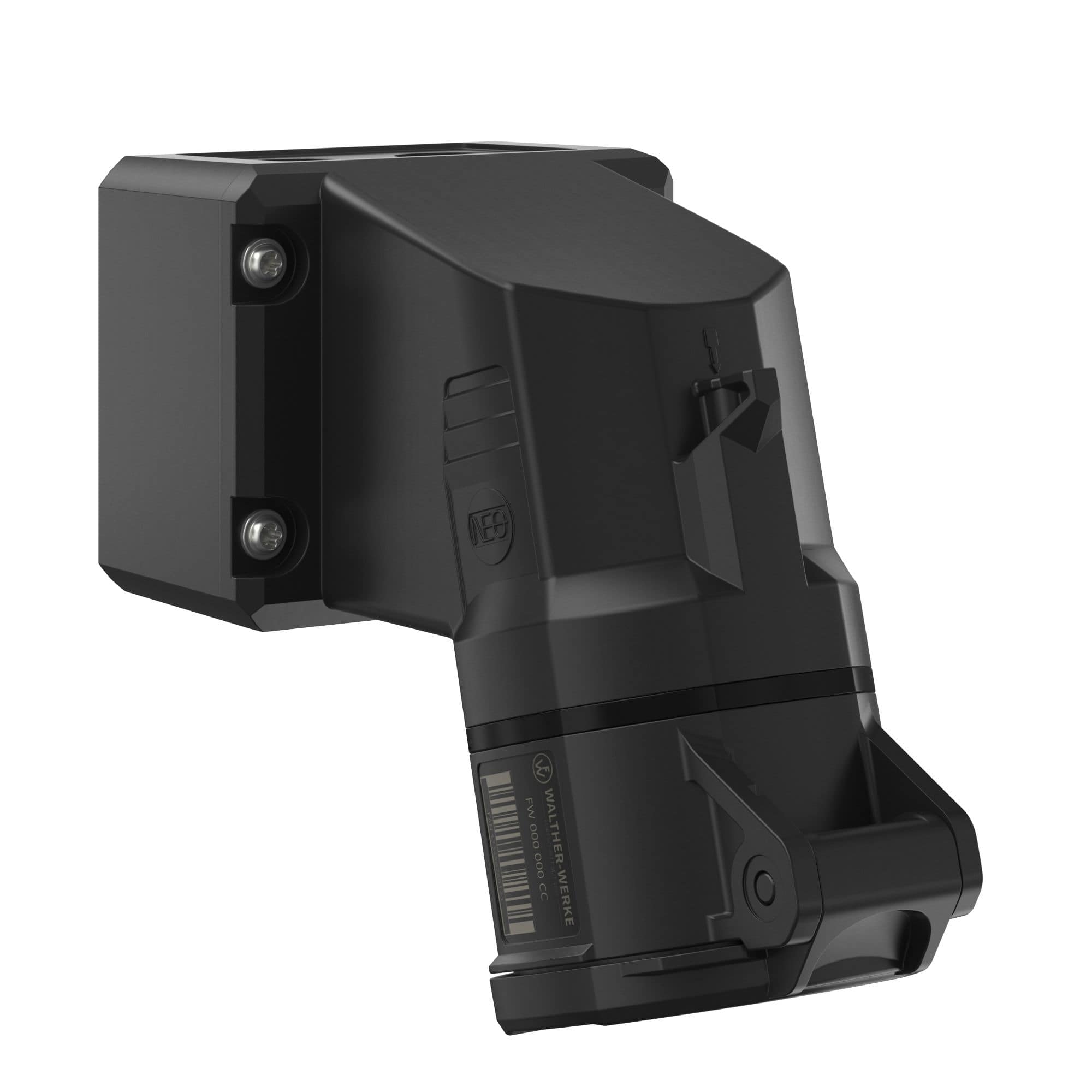 Walther Werke FW111505SK CEE NEO Wandsteckdose 16A 5P 5h IP54 mit Schraubtechnik und drehbarem Boden
