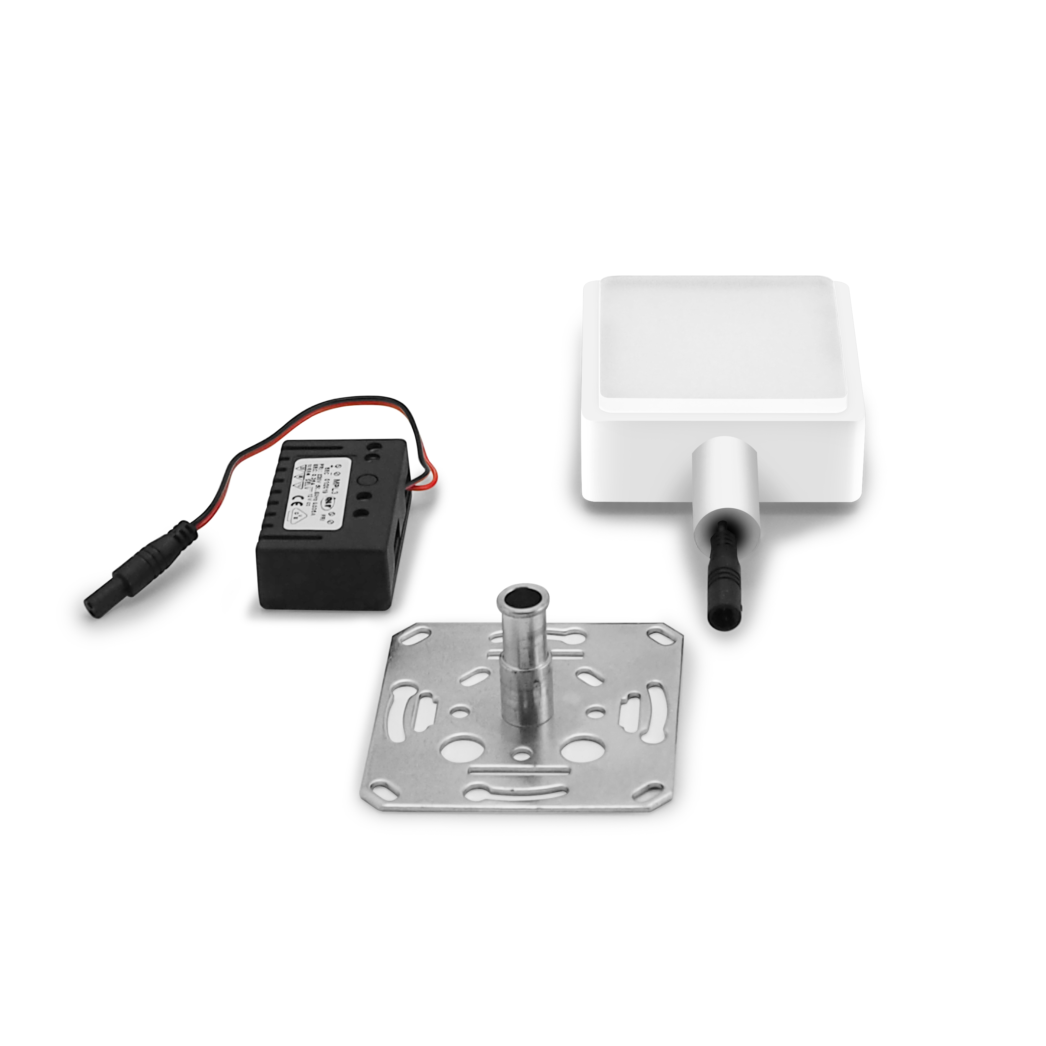 qles HWL0625 Wandlampe, für Merten System-M, beleuchtet/LED/warmweiß (3000k), Aktivweiß glänzend, brillant, IP44