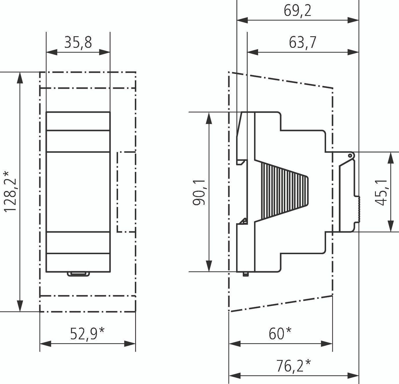 Theben 1220230 LUNA 122 top3 EL Dämmerungsschalter mit Zeitschaltuhr, Einbau-Lichtsensor, 2 Kanäle, RC-fähig