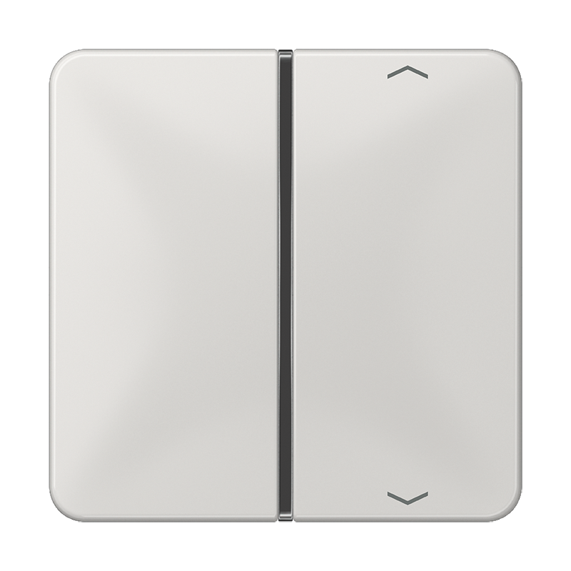 Jung CD401TSAPLG Taste 1-fach, mit Pfeilsymbolen, F40, Serie CD, lichtgrau