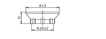 Houben 100125 Schraubring für Fassung E14