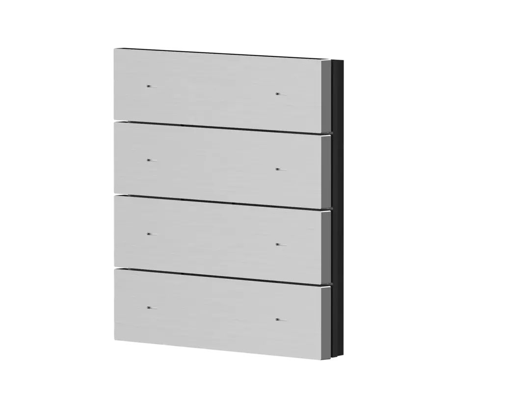 Theben 9080071 4-fach Wippe Alu gebürstet für iONprime PB KNX