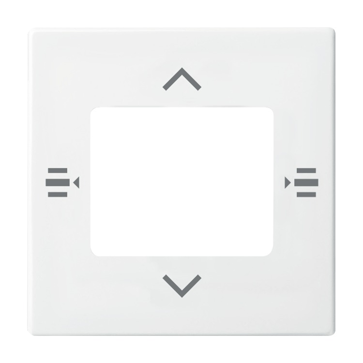 Busch-Jaeger 6108/61-914 Zentralscheibe für Bedienelement 6-fach, alpinweiß glänzend, Busch-balance SI, KNX