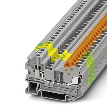 Phoenix Contact QTCU 2.5mm² Hybrid-Durchgangsklemme, 50 Stück, grau