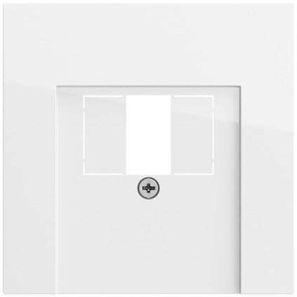 Gira 037670 Abdeckung für USB-Spannungsversorgung mit Powerdelivery, Flächenschalter, reinweiß glänzend