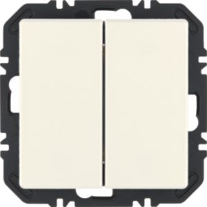 Berker 24126039 Friends of Hue Modul mit Wippe 2-fach, Q.x, polarweiß samt