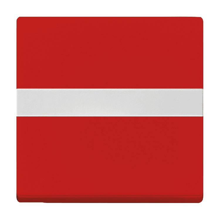 Busch-Jaeger 1764 NLI-12-82-101 Wippe 1-fach mit Beschriftungsfeld und Lichtleiter, Plattform 63, rot glänzend