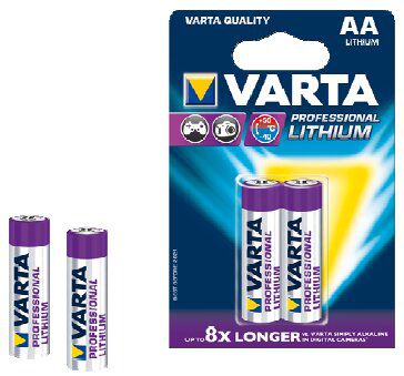 Varta Lithium Professional AA/Mignon Batterien 1.5V 2900mAh 2-Stück