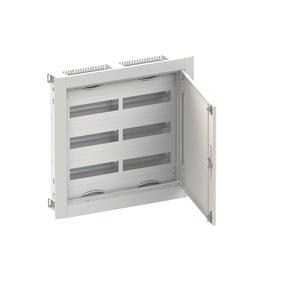 Striebel & John CU23V UP-Kleinverteiler, 125mm Reihenabstand, mit Blendrahmen und Tür